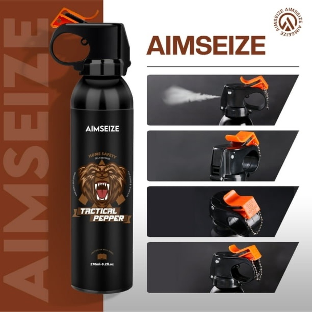 New Aimseize Tactical Pepper Gel with UV Dye - Black - Picture 12 of 14